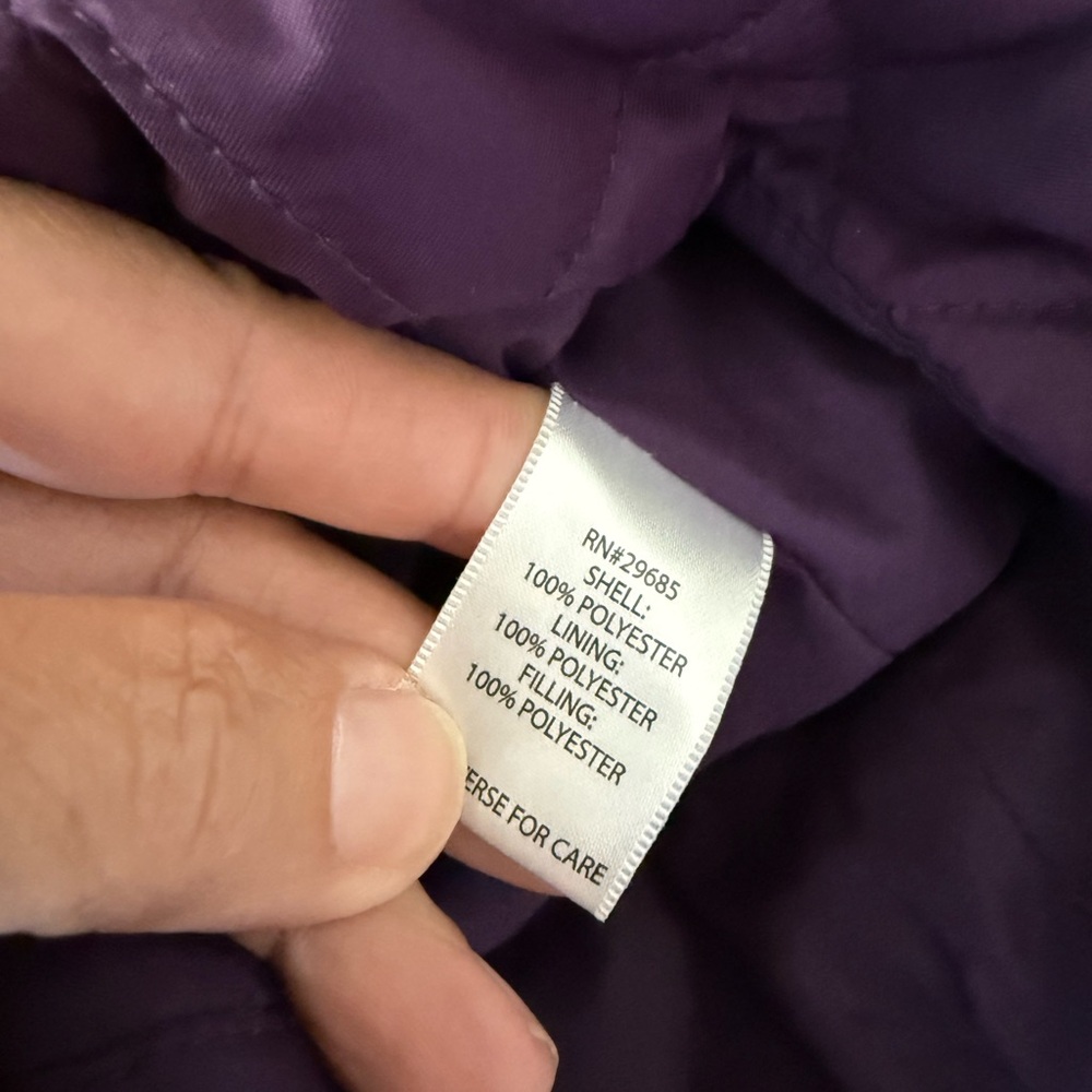 Pendleton Jacket Women's Large Purple Belted Quil… - image 6